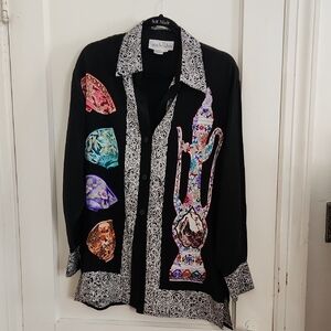 Diane Von Furstenberg Monochrome Silk Top